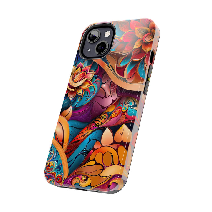 Vibrant Floral Essence - Tough Phone Case - Phone Case - g(0D·IO) - iPhone 13 Mini - -