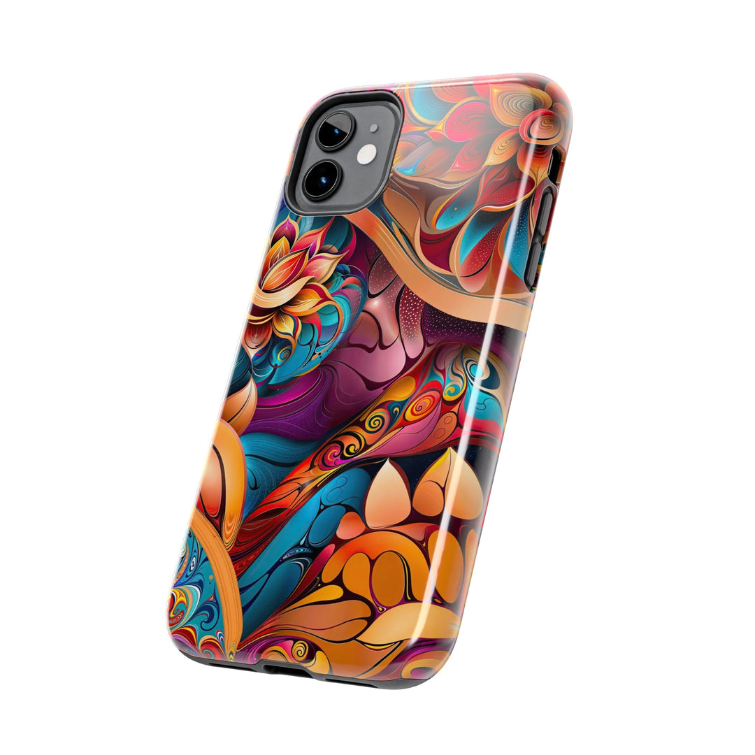 Vibrant Floral Essence - Tough Phone Case - Phone Case - g(0D·IO) - iPhone 13 Mini - -