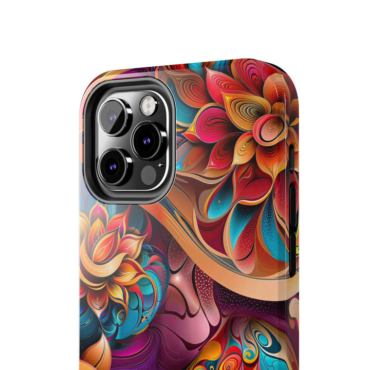 Vibrant Floral Essence - Tough Phone Case - Phone Case - g(0D·IO) - iPhone 13 Mini - -