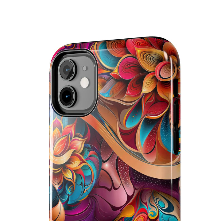 Vibrant Floral Essence - Tough Phone Case - Phone Case - g(0D·IO) - iPhone 13 Mini - -