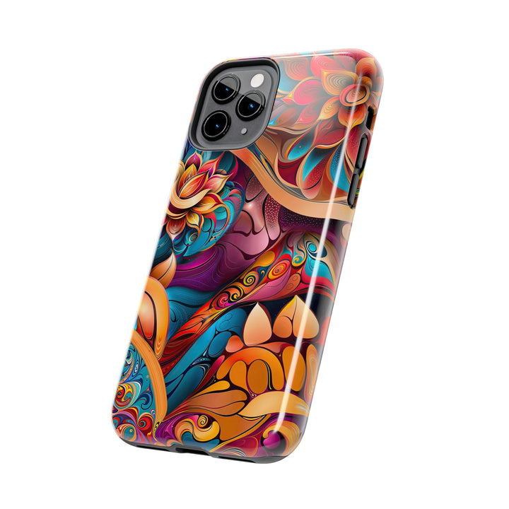 Vibrant Floral Essence - Tough Phone Case - Phone Case - g(0D·IO) - iPhone 13 Mini - -