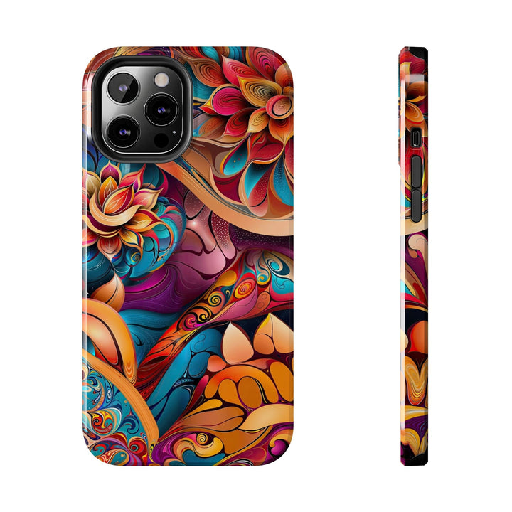 Vibrant Floral Essence - Tough Phone Case - Phone Case - g(0D·IO) - iPhone 12 Pro Max - -