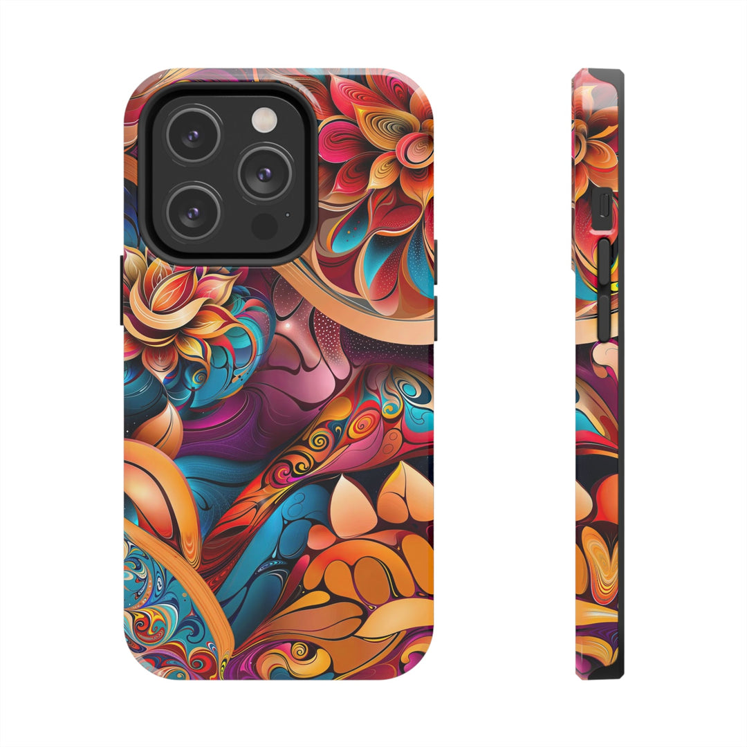 Vibrant Floral Essence - Tough Phone Case - Phone Case - g(0D·IO) - iPhone 14 Pro - -