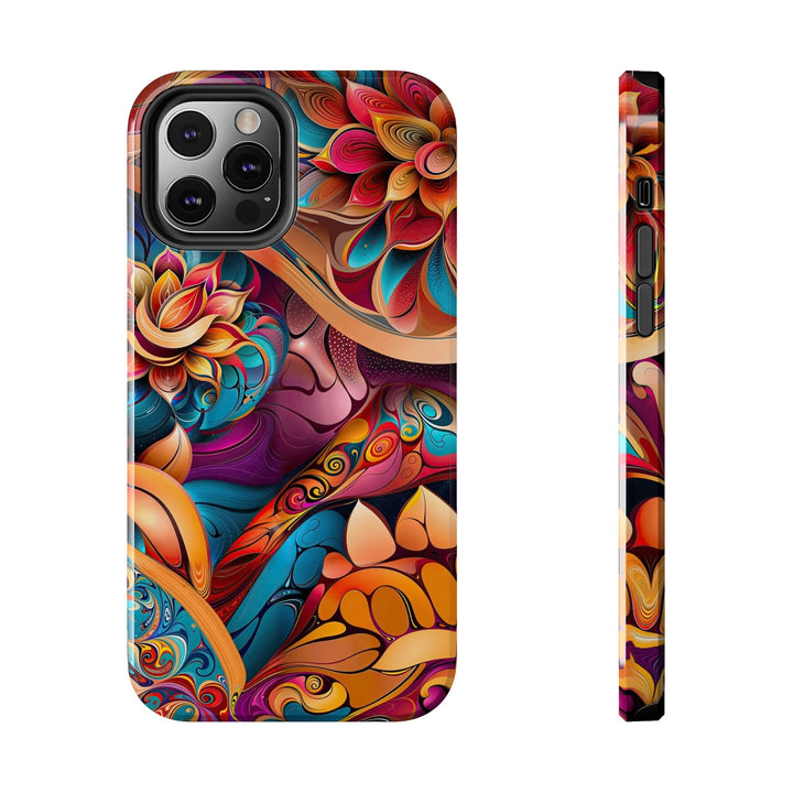 Vibrant Floral Essence - Tough Phone Case - Phone Case - g(0D·IO) - iPhone 12 Pro - -