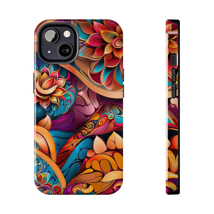 Vibrant Floral Essence - Tough Phone Case - Phone Case - g(0D·IO) - iPhone 13 - -