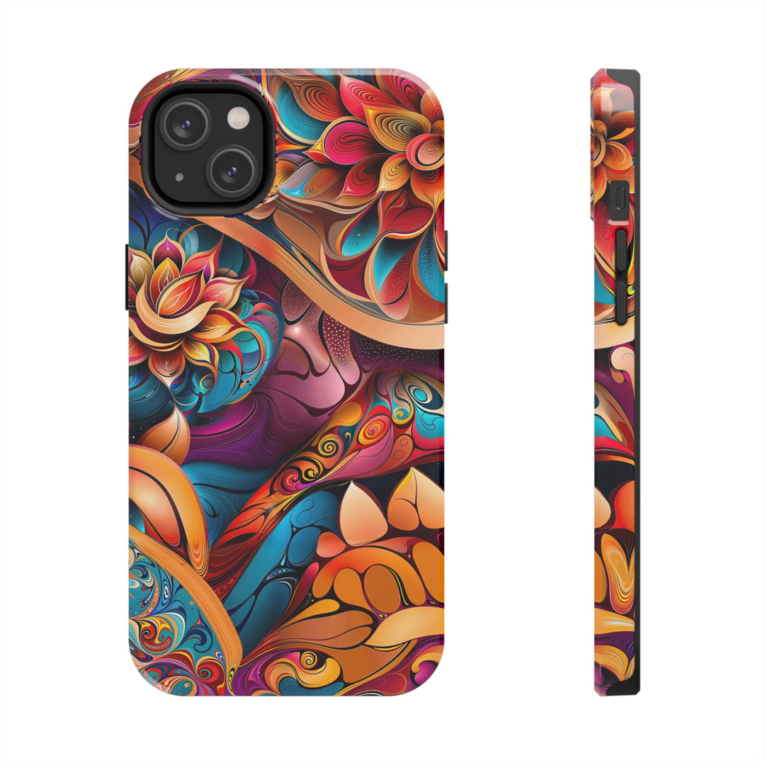 Vibrant Floral Essence - Tough Phone Case - Phone Case - g(0D·IO) - iPhone 14 Plus - -