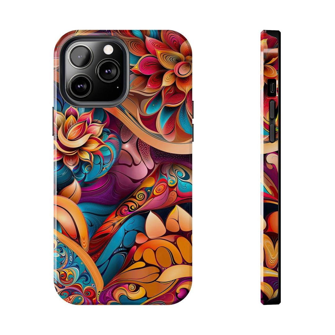 Vibrant Floral Essence - Tough Phone Case - Phone Case - g(0D·IO) - iPhone 13 Pro Max - -