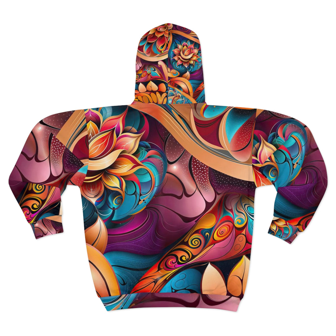 Vibrant Floral Essence - Unisex Zip Hoodie - All Over Prints - g(0D·IO) - XS - -