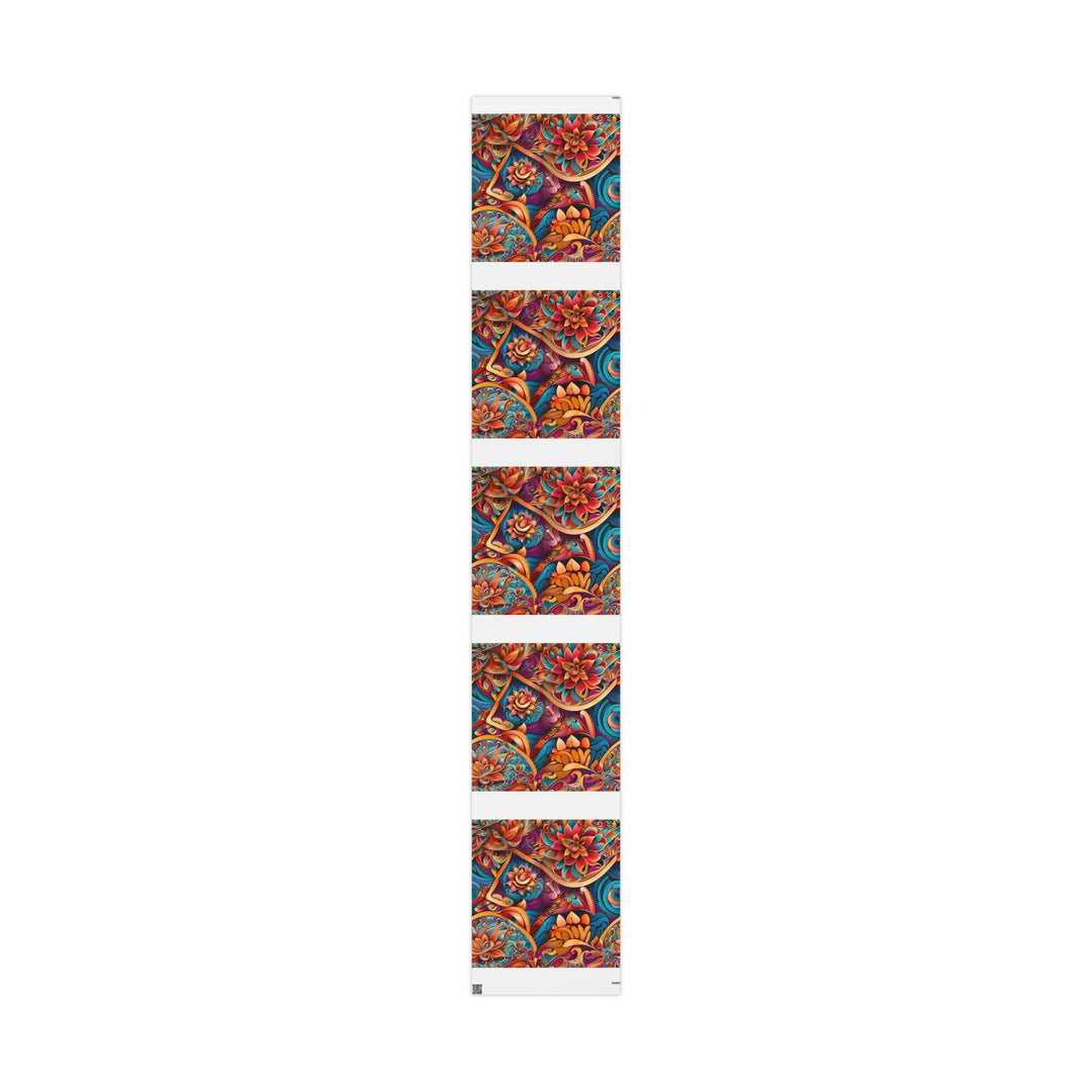 Vibrant Floral Essence - Wrapping Paper - Home Decor - g(0D·IO) - 30" x 180" - Matte -