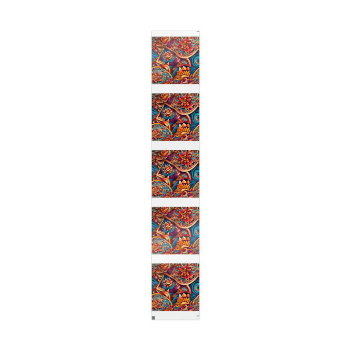 Vibrant Floral Essence - Wrapping Paper - Home Decor - g(0D·IO) - 30" x 180" - Glossy -