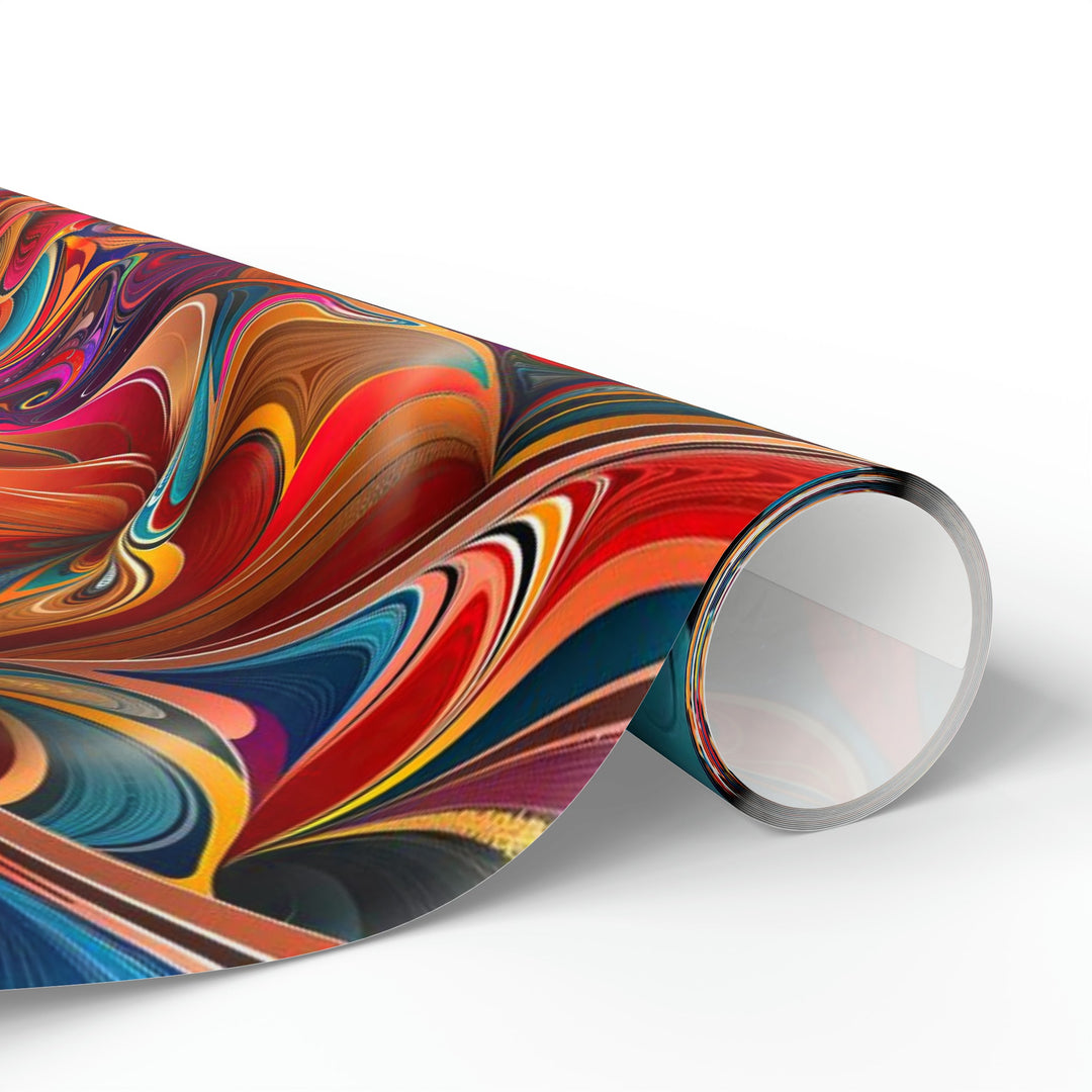 Vibrant Floral Essence - Wrapping Paper - Home Decor - g(0D·IO) - 30'' x 72'' - Matte -