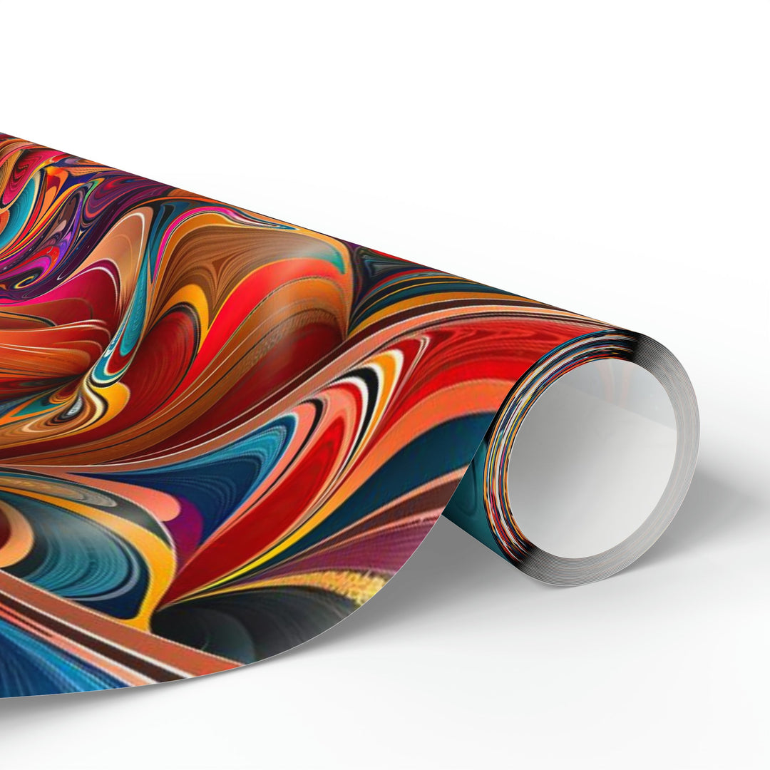 Vibrant Floral Essence - Wrapping Paper - Home Decor - g(0D·IO) - 30'' x 72'' - Matte -