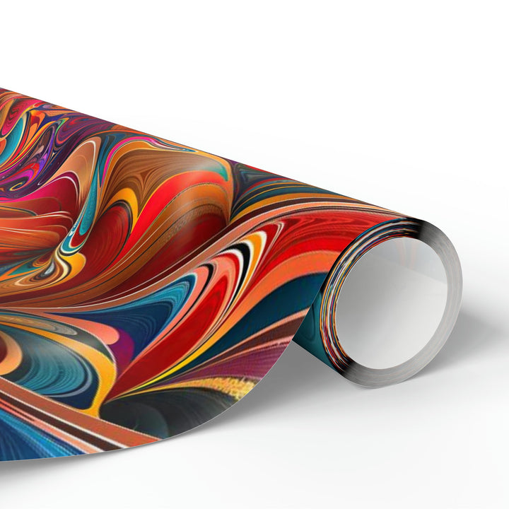 Vibrant Floral Essence - Wrapping Paper - Home Decor - g(0D·IO) - 30'' x 72'' - Matte -