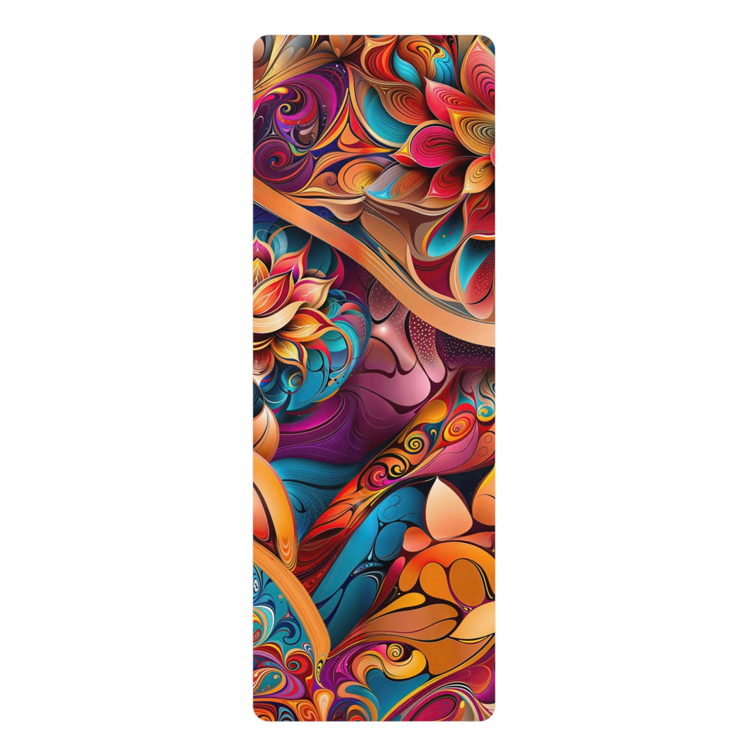 Vibrant Floral Essence - Yoga Mat - Home Decor - g(0D·IO) - 24” x 68” - -