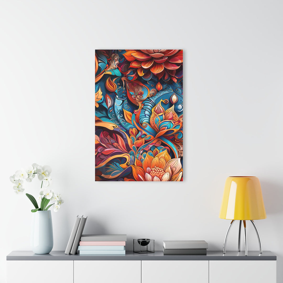 Vibrant Floral Whirls - Acrylic Prints (French Cleat Hanging) - Home Decor - g(0D·IO) - 24" x 36" (Vertical) - 0.25'' -