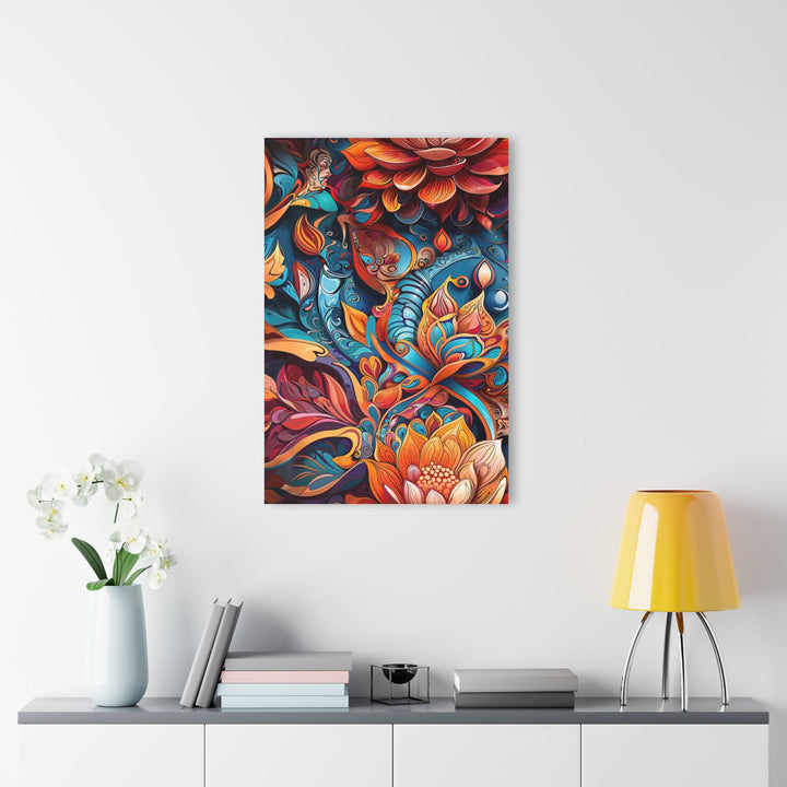 Vibrant Floral Whirls - Acrylic Prints (French Cleat Hanging) - Home Decor - g(0D·IO) - 24" x 36" (Vertical) - 0.25'' -