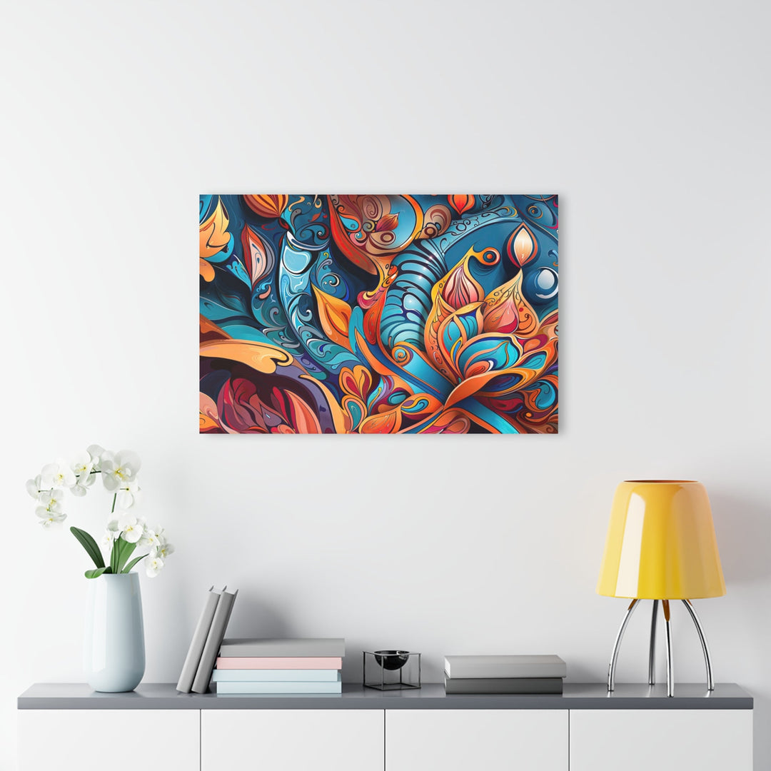 Vibrant Floral Whirls - Acrylic Prints (French Cleat Hanging) - Home Decor - g(0D·IO) - 24" x 36" (Vertical) - 0.25'' -