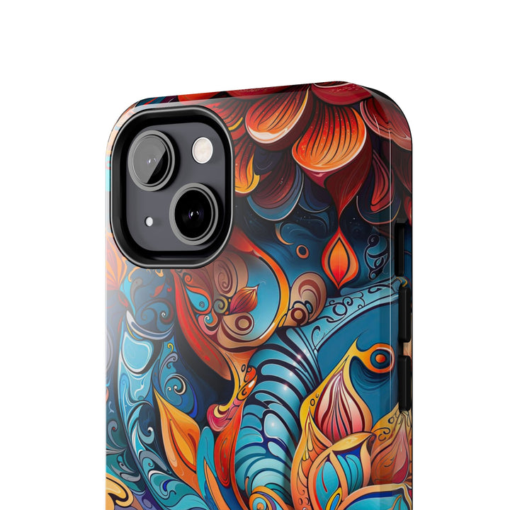 Vibrant Floral Whirls - Tough Phone Case - Phone Case - g(0D·IO) - iPhone 13 Mini - -