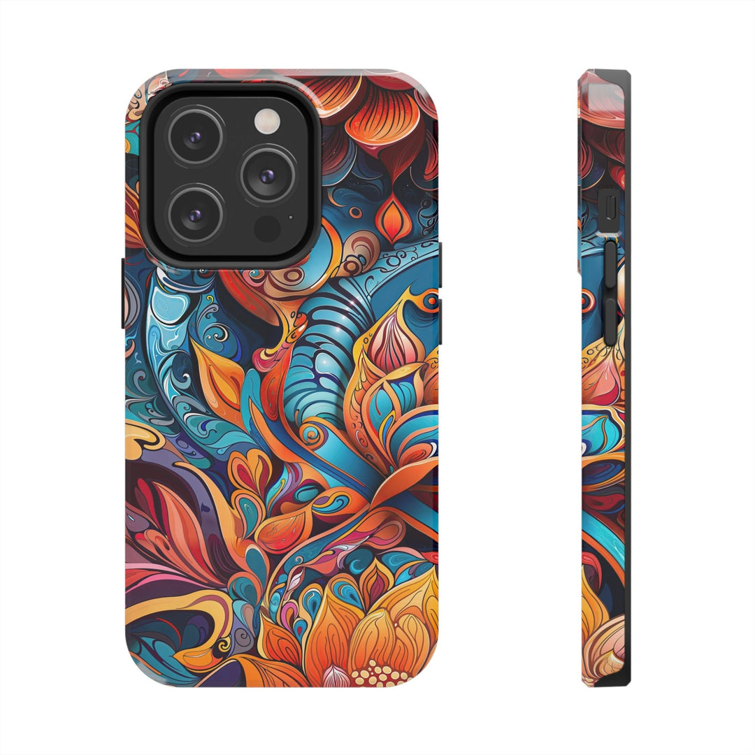 Vibrant Floral Whirls - Tough Phone Case - Phone Case - g(0D·IO) - iPhone 14 Pro - -