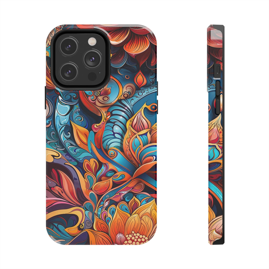 Vibrant Floral Whirls - Tough Phone Case - Phone Case - g(0D·IO) - iPhone 14 Pro Max - -