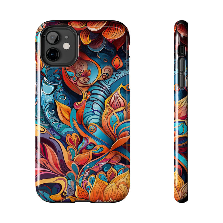 Vibrant Floral Whirls - Tough Phone Case - Phone Case - g(0D·IO) - iPhone 11 - -