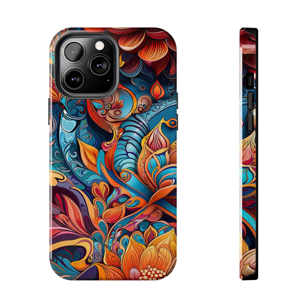 Vibrant Floral Whirls - Tough Phone Case - Phone Case - g(0D·IO) - iPhone 13 Pro Max - -