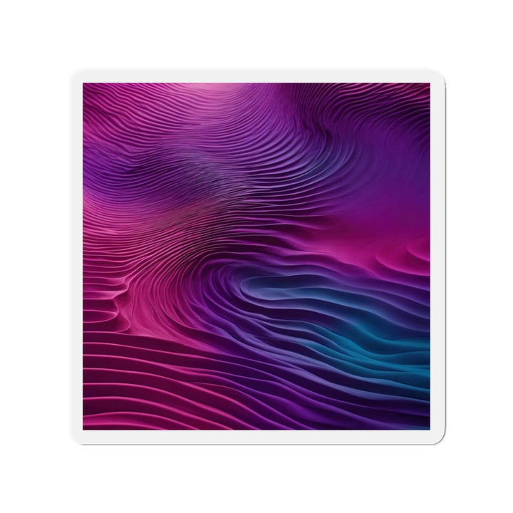 Vibrant Fluid Dynamics - Die-cut Magnet - Home Decor - g(0D·IO) - 3" x 3" - Die-Cut - 1 pc