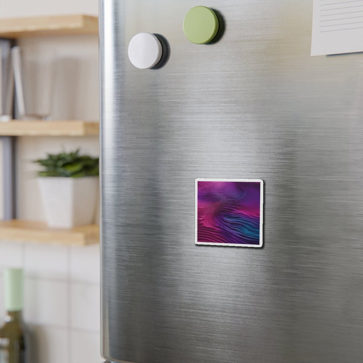 Vibrant Fluid Dynamics - Die-cut Magnet - Home Decor - g(0D·IO) - 6 × 6" - Die-Cut - 1 pc