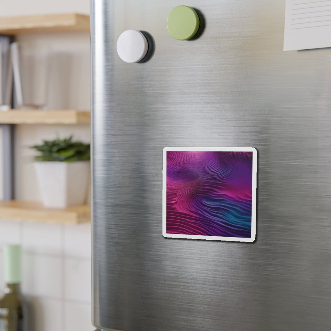 Vibrant Fluid Dynamics - Die-cut Magnet - Home Decor - g(0D·IO) - 6 × 6" - Die-Cut - 1 pc