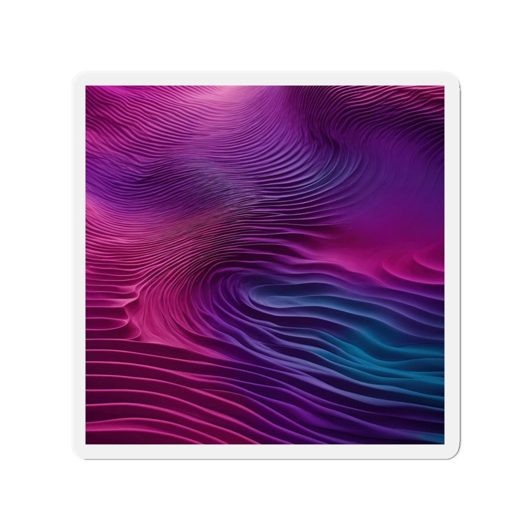 Vibrant Fluid Dynamics - Die-cut Magnet - Home Decor - g(0D·IO) - 6 × 6" - Die-Cut - 1 pc