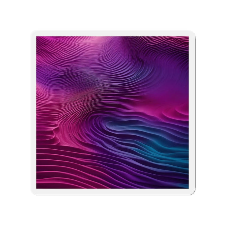 Vibrant Fluid Dynamics - Die-cut Magnet - Home Decor - g(0D·IO) - 6 × 6" - Die-Cut - 1 pc