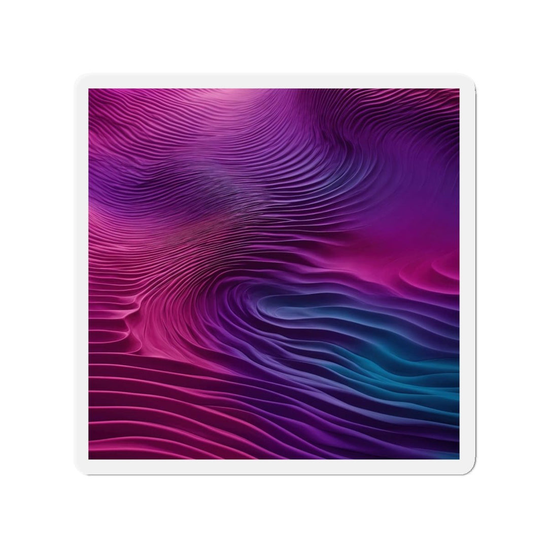 Vibrant Fluid Dynamics - Die-cut Magnet - Home Decor - g(0D·IO) - 4" x 4" - Die-Cut - 1 pc