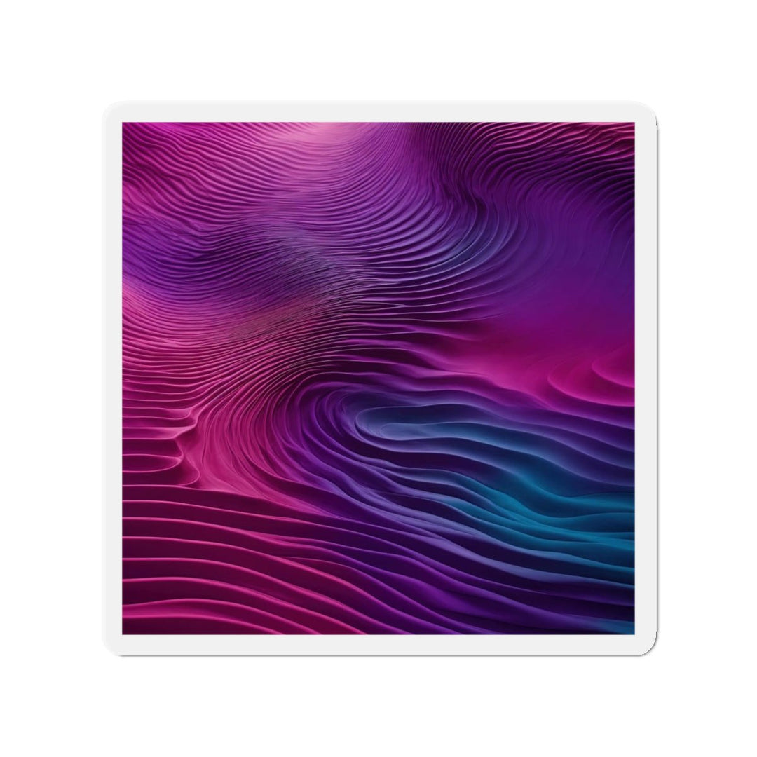 Vibrant Fluid Dynamics - Die-cut Magnet - Home Decor - g(0D·IO) - 5" x 5" - Die-Cut - 1 pc