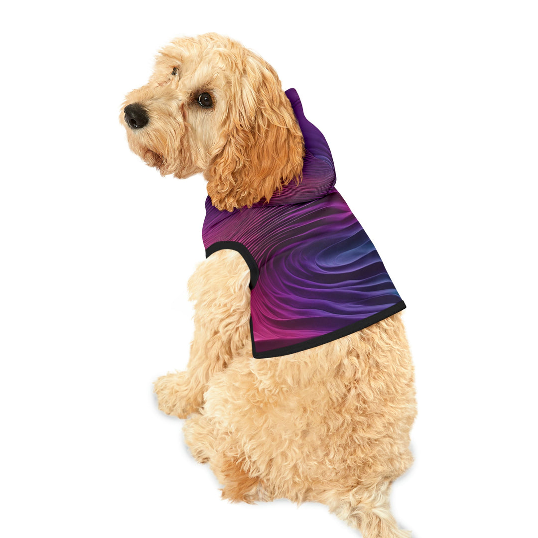 Vibrant Fluid Dynamics - Pet Hoodie - Pets - g(0D·IO) - XXS - Black Rib -