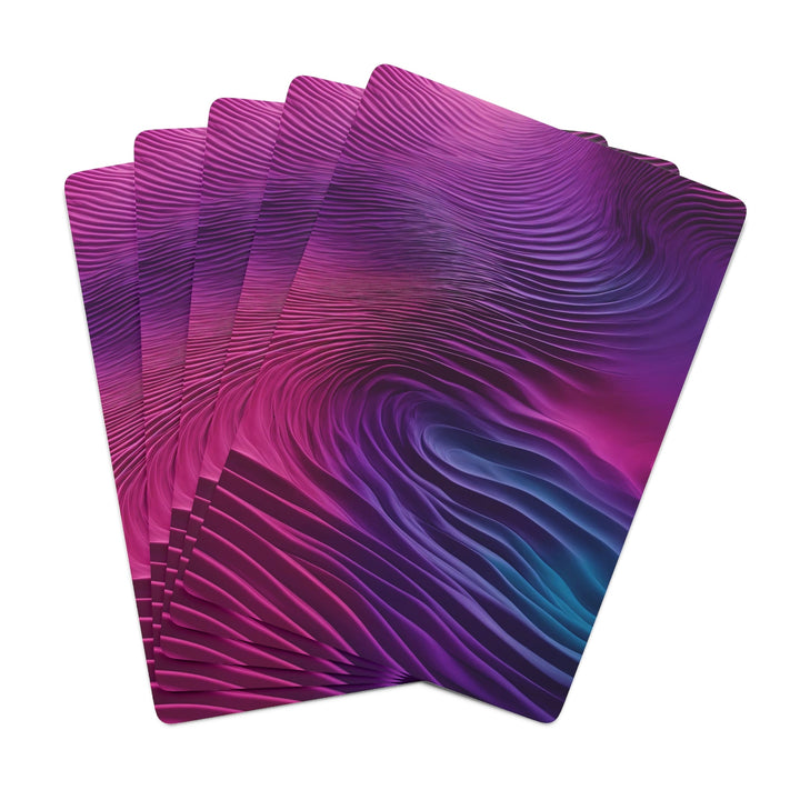 Vibrant Fluid Dynamics - Poker Cards - Paper products - g(0D·IO) - 2.47" x 3.47" - White - Semi Glossy