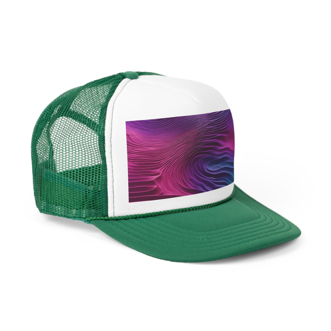 Vibrant Fluid Dynamics - Trucker Hat - Hats - g(0D·IO) - Pink - One size -