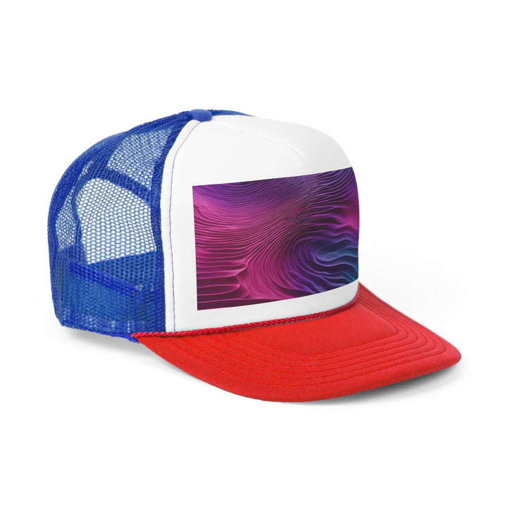 Vibrant Fluid Dynamics - Trucker Hat - Hats - g(0D·IO) - Pink - One size -