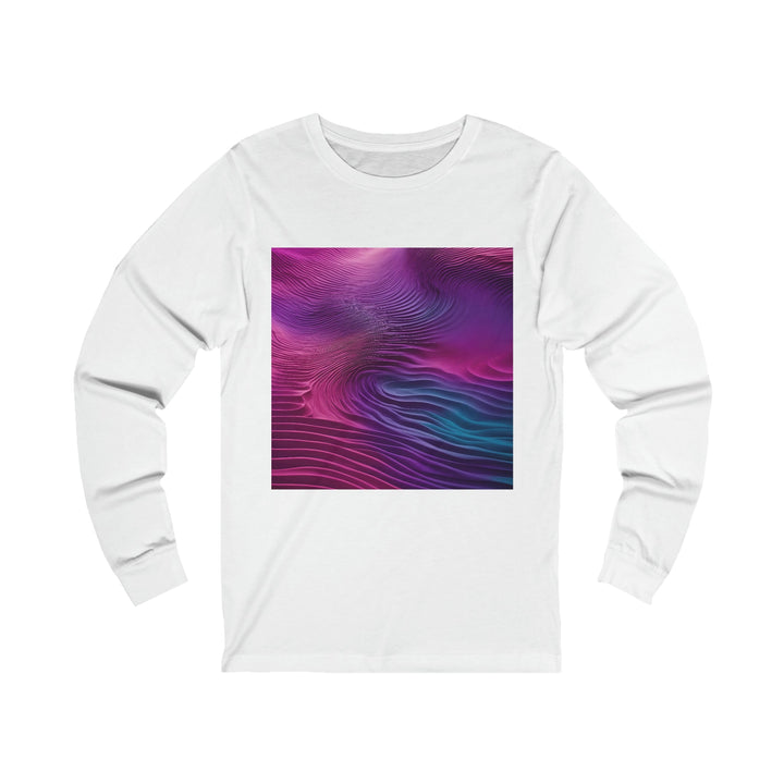 Vibrant Fluid Dynamics - Unisex Jersey Long Sleeve Tee - Long-sleeve - g(0D·IO) - S - White -