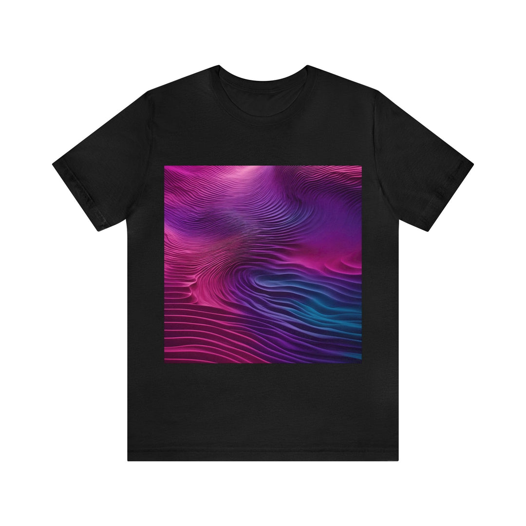 Vibrant Fluid Dynamics - Unisex Jersey Short Sleeve Tee - T-Shirt - g(0D·IO) - Black - S -