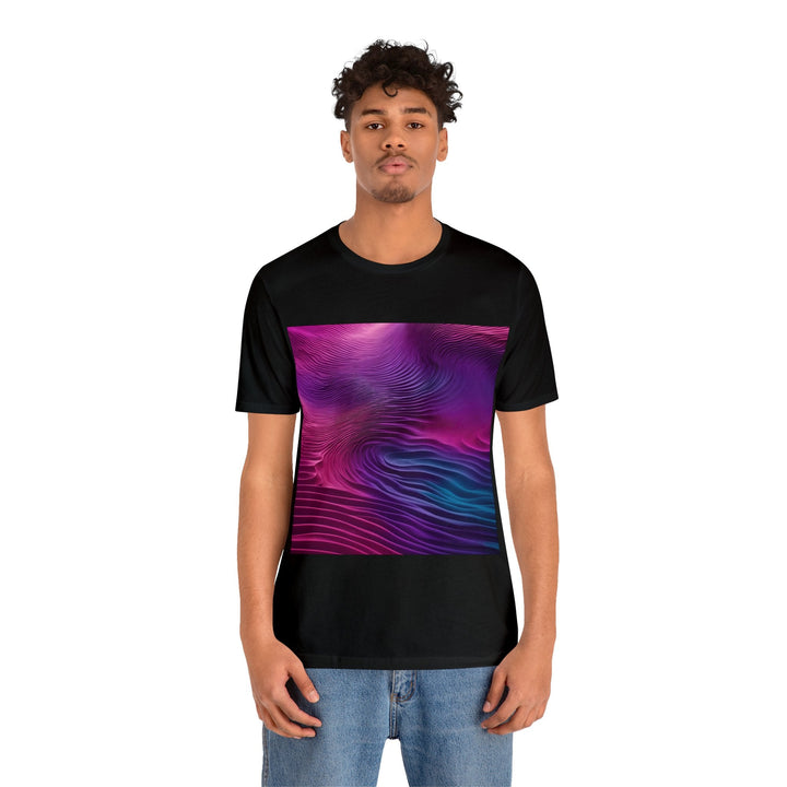 Vibrant Fluid Dynamics - Unisex Jersey Short Sleeve Tee - T-Shirt - g(0D·IO) - Black - S -