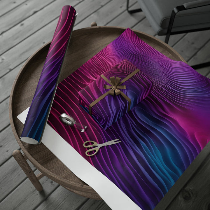 Vibrant Fluid Dynamics - Wrapping Paper - Home Decor - g(0D·IO) - 30'' x 72'' - Matte -
