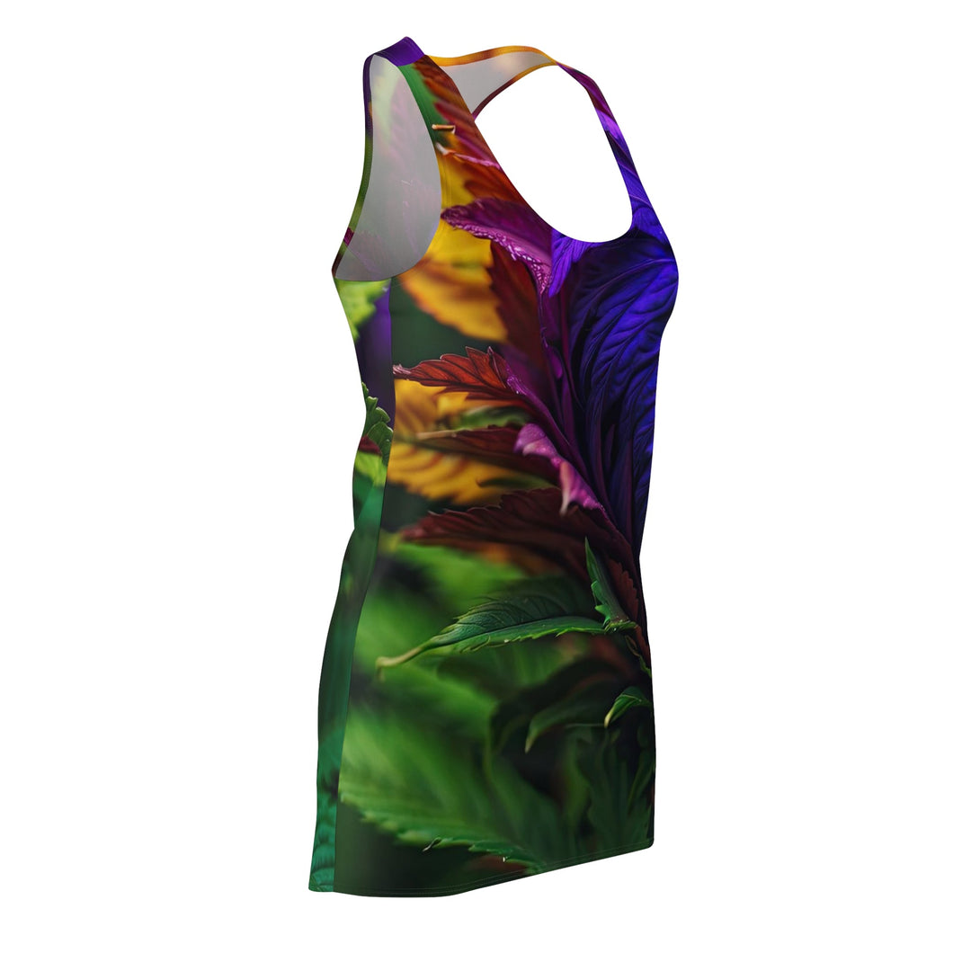 Vibrant Foliage Contrast - Racerback Dress - All Over Prints - g(0D·IO) - XS - -