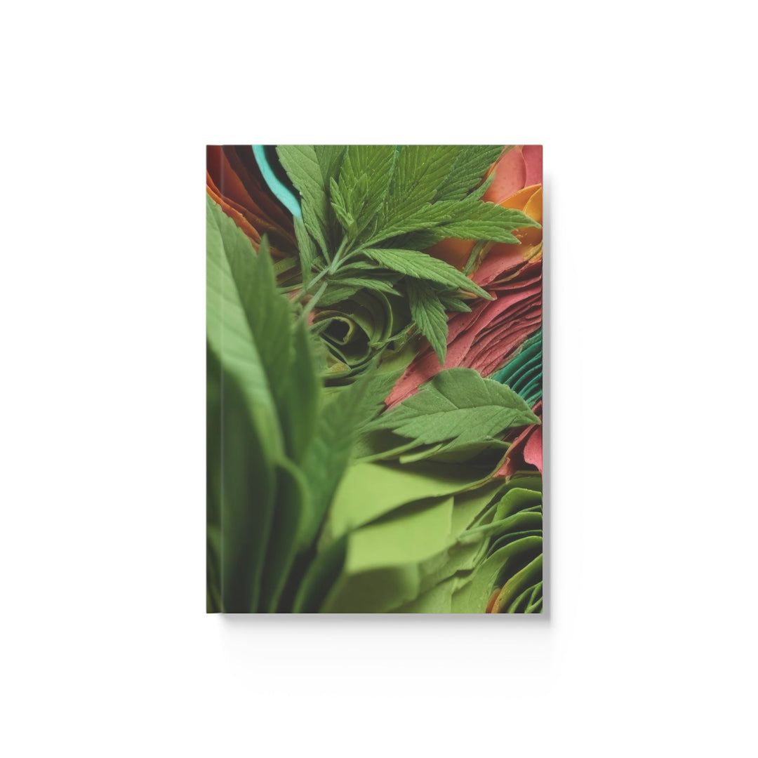 Vibrant Foliage Swirls - Hard Backed Journal - Paper products - g(0D·IO) - Blank - A5 - White