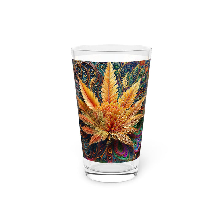 Vibrant Fractal Bloom - Pint Glass - Mug - g(0D·IO) - 16oz - -