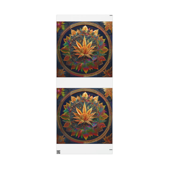 Vibrant Fractal Bloom - Wrapping Paper - Home Decor - g(0D·IO) - 30'' x 72'' - Matte -