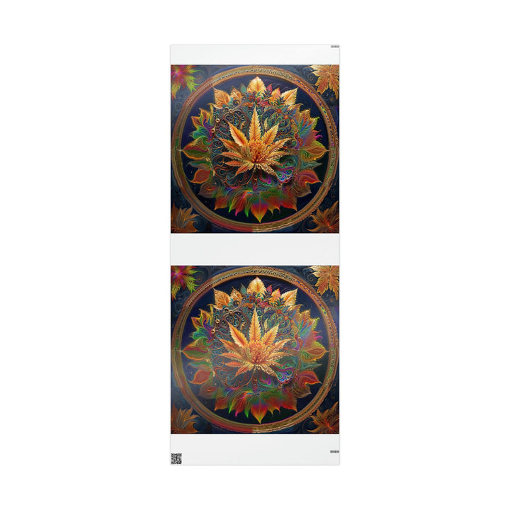 Vibrant Fractal Bloom - Wrapping Paper - Home Decor - g(0D·IO) - 30'' x 72'' - Glossy -