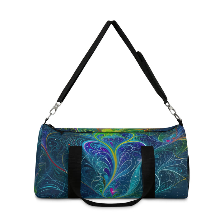 Vibrant Fractal Blossom - Duffle Bag - Bags - g(0D·IO) - Large - -