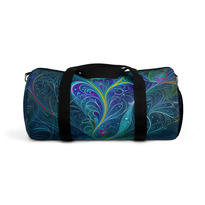 Vibrant Fractal Blossom - Duffle Bag - Bags - g(0D·IO) - Small - -