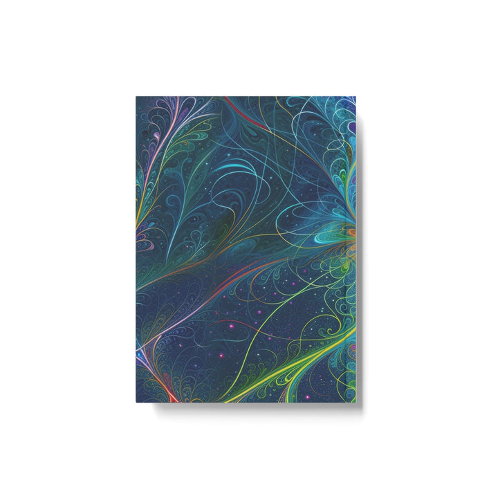 Vibrant Fractal Blossom - Hard Backed Journal - Paper products - g(0D·IO) - Graph - A5 - White