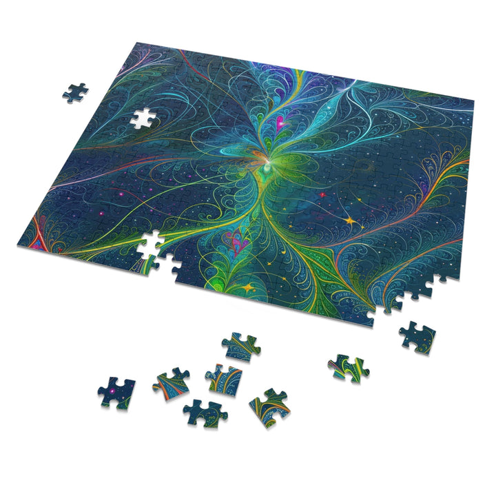 Vibrant Fractal Blossom - Jigsaw Puzzle (100, 252, 500, 1000 pieces) - Puzzle - g(0D·IO) - 29.25" × 19.75" (1000 pcs) - -